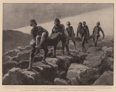 La deuxième attaque sur Ladysmith, ramenant les blessés par projecteur - Joseph Nash